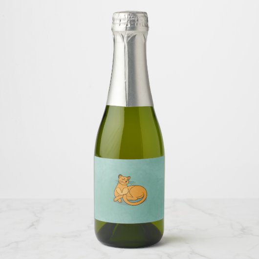 The Yellow Cat Sparkling Wijnetiket (Voorkant)