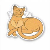 The Yellow Cat Sticker (Voorkant)