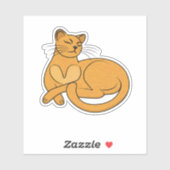 The Yellow Cat Sticker (Vel)