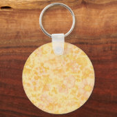 The Yellow Feather Mask on Floral Pattern Sleutelhanger (Achterkant)