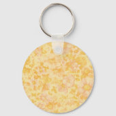 The Yellow Feather Mask on Floral Pattern Sleutelhanger (Achterkant)