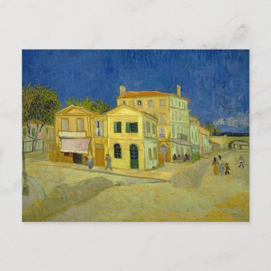 The Yellow House (F464) Van Gogh Fine Art Briefkaart (Voorkant)