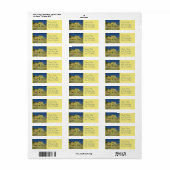 The Yellow House (F464) Van Gogh Fine Art Etiket (Full Sheet)