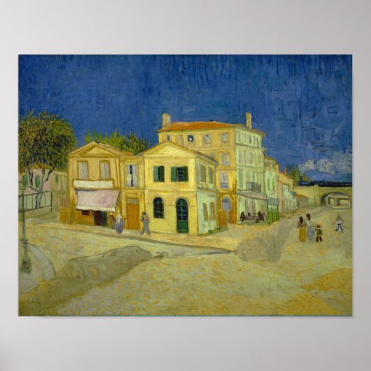 The Yellow House (F464) Van Gogh Fine Art Poster (Voorkant)