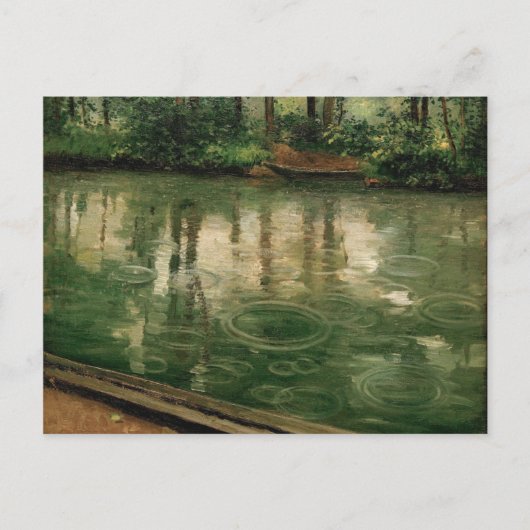 The Yerres Rain Gustave Caillebotte Briefkaart (Voorkant)