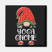 The Yoga Gnome Elf Matching Family Group Christmas Magneet (Voorkant)