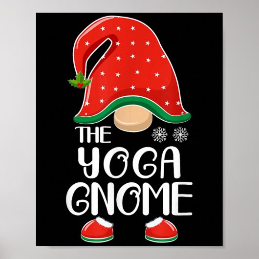 The Yoga Gnome Elf Matching Family Group Christmas Poster (Voorkant)