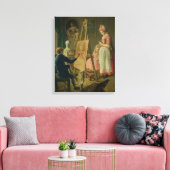 The Young Artist, c.1760 Canvas Afdruk (Insitu (Woonkamer))