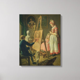 The Young Artist, c.1760 Canvas Afdruk