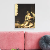 The Young Beggar, c.1650 Canvas Afdruk (Insitu (Woonkamer))
