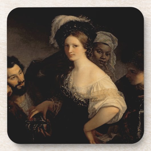 The Young Courtesan, 1821 Bier Onderzetter (Voorkant)