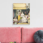 The Young Lady's Toilet, platte 2 van Anglo India Canvas Afdruk (Insitu (Woonkamer))