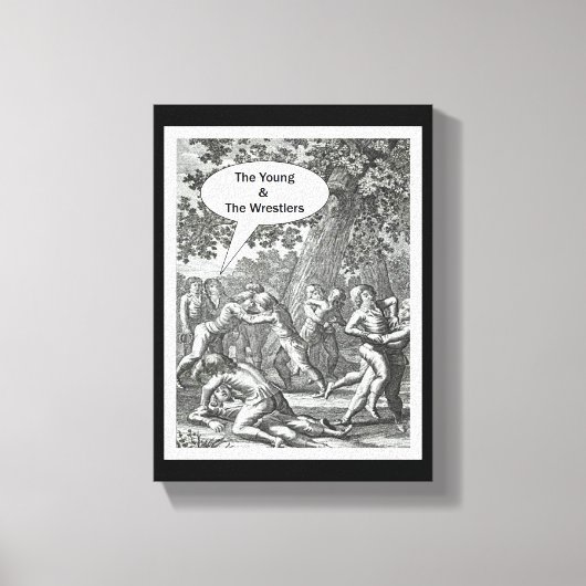 The Young & The Wrestlers Canvas Afdruk (Voorkant)