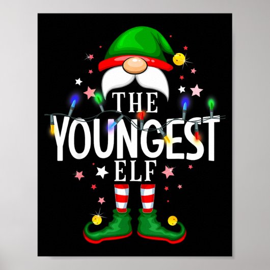 The Youngest Elf Christmas Family Pajama Party  Poster (Voorkant)