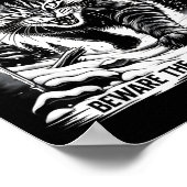 The Yule Cat Is Coming Beware Jolakotturinn Quote  Poster (Hoek)