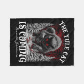 The Yule Cat Is Coming  Fleece Deken (Voorkant (Horizontaal))