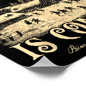 The Yule Cat Is Coming Gothic Christmas Winter Sol Poster (Hoek)