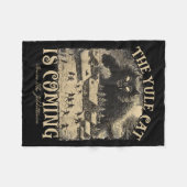 The Yule Cat Is Coming Icelandic Christmas Cat Mom Fleece Deken (Voorkant (Horizontaal))