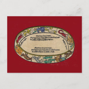 The Zodiac, 1496 Briefkaart
