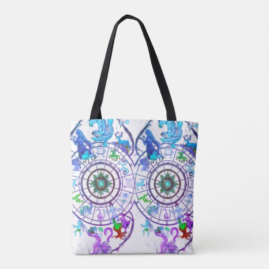 The Zodiac Astrological Signs  on a Tote Bag (Achterkant)