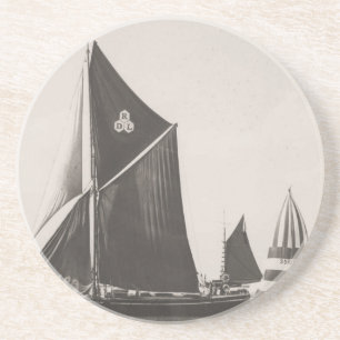 Theames barge zandsteen onderzetter