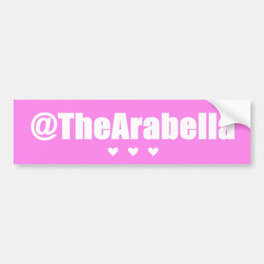 @TheArabella Bumpersticker (Voorkant)