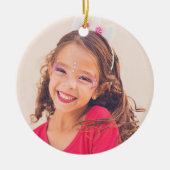 Theater Acteur Foto Kerstversiering Keramisch Ornament (Voorkant)