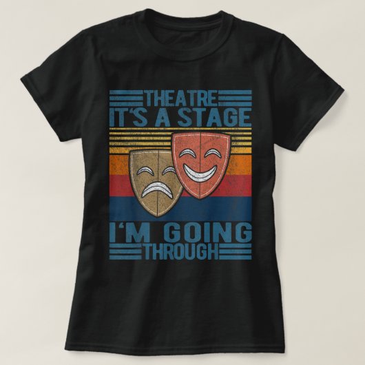Theater Actor Broadway Musical Theater Nerd Thespi T-shirt (Design voorkant)