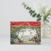 THEATER BACKDROP DECOR, BALLET GISELLE GIFT BRIEFKAART (Staand voorkant)