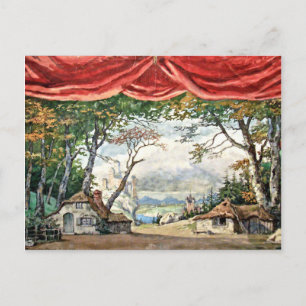 THEATER BACKDROP DECOR, BALLET GISELLE GIFT BRIEFKAART