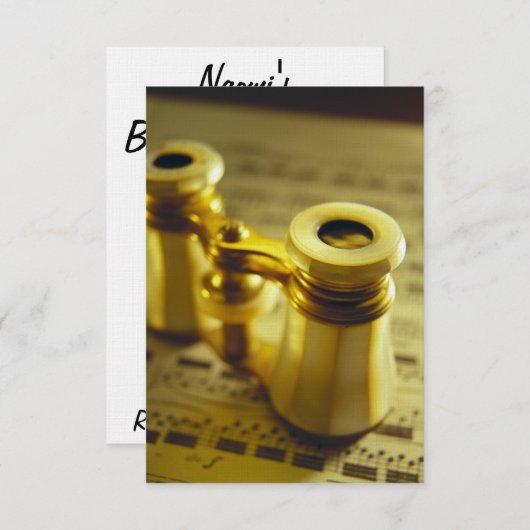 Theater Binoculars 2 Kaart (Voorkant / Achterkant)