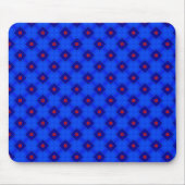 Theater Blue en Red Pattern Mousepad Muismat (Voorkant)