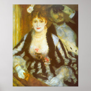 Theater Box van Pierre Renoir, Vintage Fine Art Poster