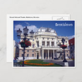 theater bratislava slowakije briefkaart (Voorkant / Achterkant)
