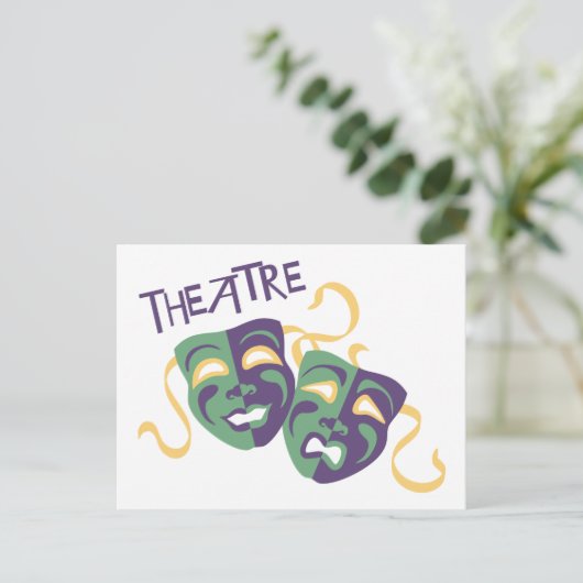 theater briefkaart (Staand voorkant)