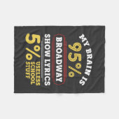 Theater - Broadway Show Lyrics cadeaus Fleece Deken (Voorkant (Horizontaal))
