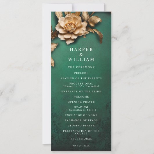 theater bruiloft programma (Voorkant)