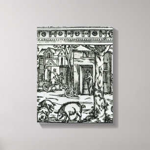 Theater d'Agriculture et Mesnage des Champs Canvas Afdruk