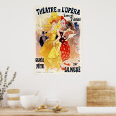 Theater de l'Opera - Grand Fete, Jules Cheret Poster (Keuken)