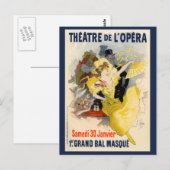 Theater de l'Opera, Jules Chéret Briefkaart (Voorkant / Achterkant)