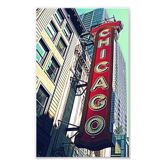 Theater District Foto Afdruk (Voorkant)