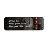 Theater district New York NY Adres Label (Voorkant)