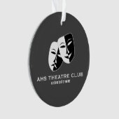 Theater Drama Club Maskers Aangepaste Thespian Naa Ornament (voorkant)
