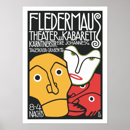theater en cabaret poster (Voorkant)