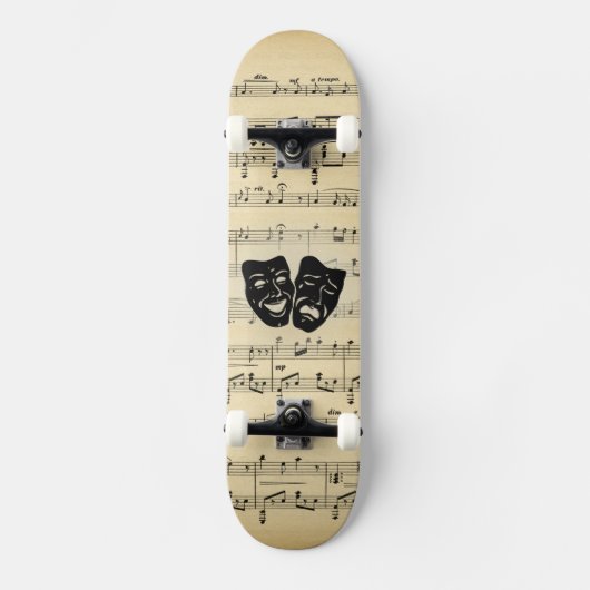 Theater en muziek persoonlijk skateboard (Voorkant)