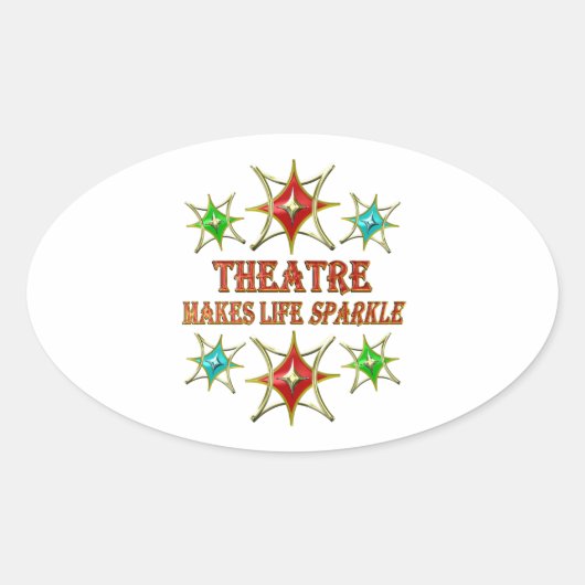 THEATER FANCY STROMEN OVALE STICKER (Voorkant)