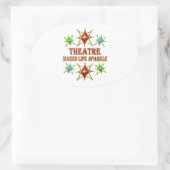 THEATER FANCY STROMEN OVALE STICKER (Tas)