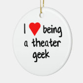 Theater Geek/Drama Nerd Gift Keramisch Ornament (Links)