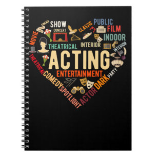 Theater Heart Drama Acting Notitieboek
