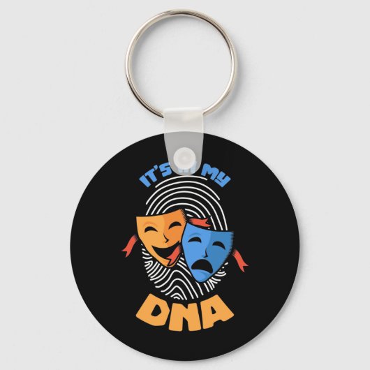 Theater Het Zit In Mijn Dna Sleutelhanger (Voorkant)